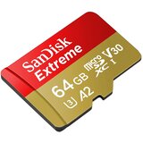 San Disk Extreme 64 GB microSDXC 160 MB/s UHS-I, Class10, U3, V30, A2 | Eponuda.ba