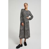 Moodo Women's midi dress with flared bottom - black Cijene