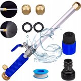 Rosfix Tlačna pištola za vrtnarski cev 3/4'' (Pištola, adapter 3/4'', hitropriključek, 2 tesnila, tesnilna trak in 2 šobe) SET3, (22116273) | Shoptok.si