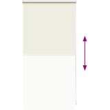 Rolo zavjesa za zamračivanje 44,4 x 100 cm Širina tkanine 40 cm Prljavo bijela | shoptok.hr