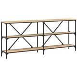 vidaXL Konzolni stol boja hrasta sonome 180x30x75 cm od drva i željeza | shoptok.hr