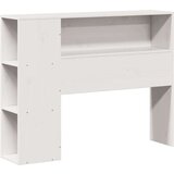  Posteljni okvir brez vzmetnice bel 75x190 cm trdna borovina | Shoptok.si