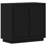  Stranska omarica Črna Oreh 80x34x75 cm Inženirski les | Shoptok.si