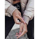 DStreet Kurtka damska FASHWARM krótka pikowana z kapturem kamelowa | Shoptok.si