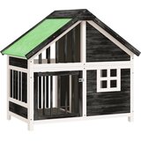 vidaXL Pasja uta siva 96x60,5x87 cm trdna borovina, (20799113) | Shoptok.si