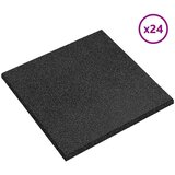  Ploče za zaštitu od padova 24 pcs Crna 50 x 50 cm Guma | shoptok.hr