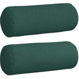  Valjkasti jastučići 2 pcs Tamnozelena Ø 25 x 70 cm tkanina | Eponuda.com