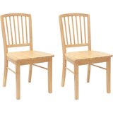  Trpezarijske stolice 2 pcs Prirodna 50 x 52 5 x 91 cm | shoptok.hr