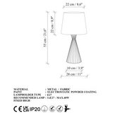 Opviq Stona lampa Telis-5373, 28x28x55 cm, IP20, Crno-smeđa | Eponuda.ba