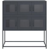  Komoda antracit 100,5 x 39 x 107 cm od hladno valjanog čelika | shoptok.hr