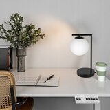  Stona lampa 1xE27/40W/230V crna/bela | Eponuda.com