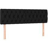 Maison Chic Posteljno vzglavje - Vzglavna omarica 2 kosa črno 80x7x78/88 cm blago, (22077261) Cene