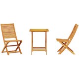 vidaXL Set od 2 Prirodno drvo Čvrsto bagremovo drvo Duljina stola 60 cm | shoptok.hr