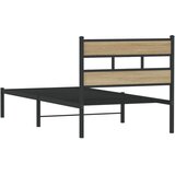  Metalni okvir kreveta bez madraca boja hrasta sonome 100x190 cm | shoptok.hr