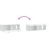 TV ormar za zid 98 x 31 x 30 cm Bijela Konstruirano drvo Zidne | shoptok.hr