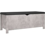 vidaXL Škatla z blazino betonsko siva 105x40x45 cm iverna plošča | Shoptok.si