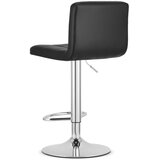  PROT okretni tabure - crna eko koža / kromirana baza x 2 | shoptok.hr