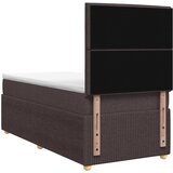  Boxspring krevet s madracem Tamno smeđa 80 x 200 cm Tkanina Slike