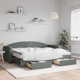 vidaXL dnevni krevet na razvlačenje tamnosivi 80 x 200 cm od tkanine | shoptok.hr