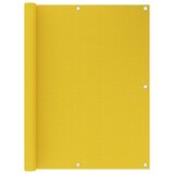 vidaXL Balkonsko platno rumeno 120x500 cm HDPE Cene