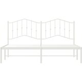Metalni okvir za krevet s uzglavljem bijeli 183x213 cm | shoptok.hr