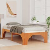 vidaXL Konstrukcija postelje Rjava 90 x 200 cm Masivno borovo les, (5000123619) | Shoptok.si
