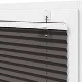 vidaXL Plisirana roleta crna 110x100 cm širina tkanine 109,4 cm | shoptok.hr