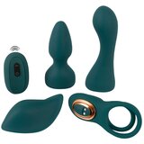 Coup!es Choice RC Mini Vibrator with 4 Attachments Green | Shoptok.si