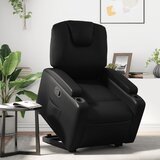 vidaXL Naslonjač na podizanje od umjetne kože crni | shoptok.hr