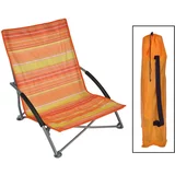 HI zložljiv stol za na plažo oranžen 65x55x25/65 cm