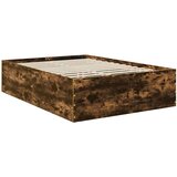  Okvir za krevet s uzglavljem Dimljeni hrast 150 x 200 cm - Dimljeni hrast 150 x 200 cm | shoptok.hr