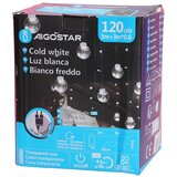 Aigostar led božićni niz za spoljašnju upotrebu 120xLED/6W/230V/8 funkcija 3x0,6m IP44 hladna bela + daljinski upravljač | Eponuda.com