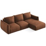 Makamii Sklopiva kutna garnitura boja terakote (s desnim kutom/s ležaljkom) Leila – | shoptok.hr