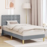  Krevetna konstrukcija Svjetlosiva 90 x 200 cm Tkanina | shoptok.hr