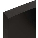  Polica tamnosmeđa 160x50x(2-6) cm od obrađene hrastovine | shoptok.hr