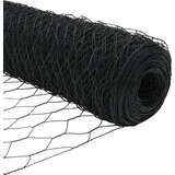vidaXL Šesterokotna ograja siva 0,8x50 m jeklo | Shoptok.si