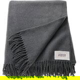 SCHÖNER WOHNEN tanka odeja 140/200 cm temno siva | Shoptok.si