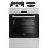 Beko Kombinovani šporet FBE64320WDN, 2 ringle, 2 gorionika, 66l, Beli | Eponuda.com