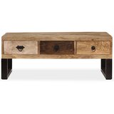  Stolić za kavu s 3 ladice od masivnog drva manga 90 x 50 x 35 cm | shoptok.hr