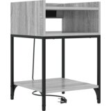 vidaXL Nočne omarice 2 pcs Siva sonoma 40 x 40 x 61 cm Konstruiran les | Shoptok.si