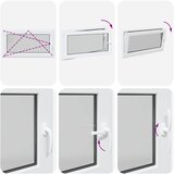  Unutarnja boja prozora u podrumu bijela RISOR 110 x 55 cm | shoptok.hr
