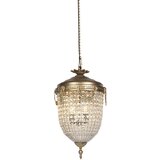 QAZQA Art Deco viseča svetilka kristal z zlatom 40 cm - Cesar Cene