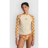 Tropic Surf Print Lycra z dolgimi rokavi white cap