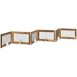  Vrata za pse s postoljem 6 pcs Staro drvo 100 x 60 cm | Eponuda.ba