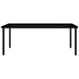  7-dijelni vrtni blagovaonski set crni | shoptok.hr
