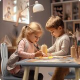 Ricokids stol sa dvije stolice za djecu, RC-847 zeko | shoptok.hr
