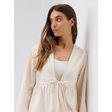 Reserved Traper sako s vezanjem - krem | shoptok.hr