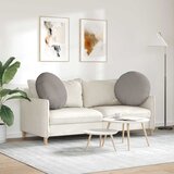  Jastučići za sjedenje 2 pcs Sivo-smeđa Ø80 x 29 cm tkanina | shoptok.hr