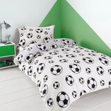 Catherine Lansfield Svijetlo siva dječja posteljina za bračni krevet od flisa 200x200 cm Football – | shoptok.hr