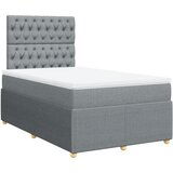 Maison Chic Box spring postelja - Vzmetna postelja z vzmetnico svetlo siva 120x200 cm blago SL24196, (21890719) | Shoptok.si
